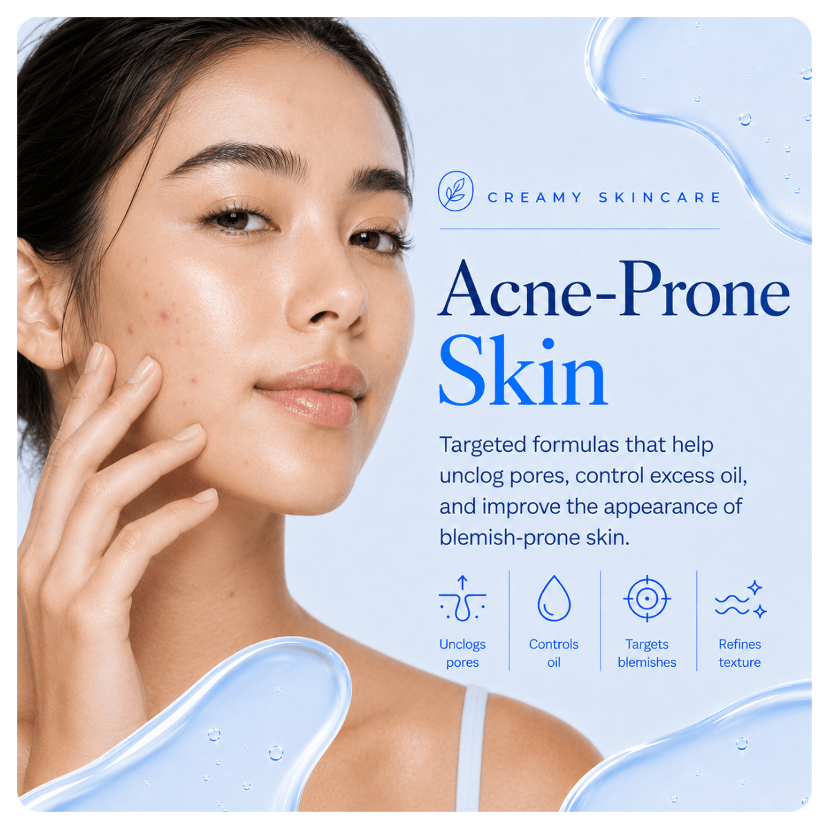 Acne-Prone Skin - Creamy Skincare